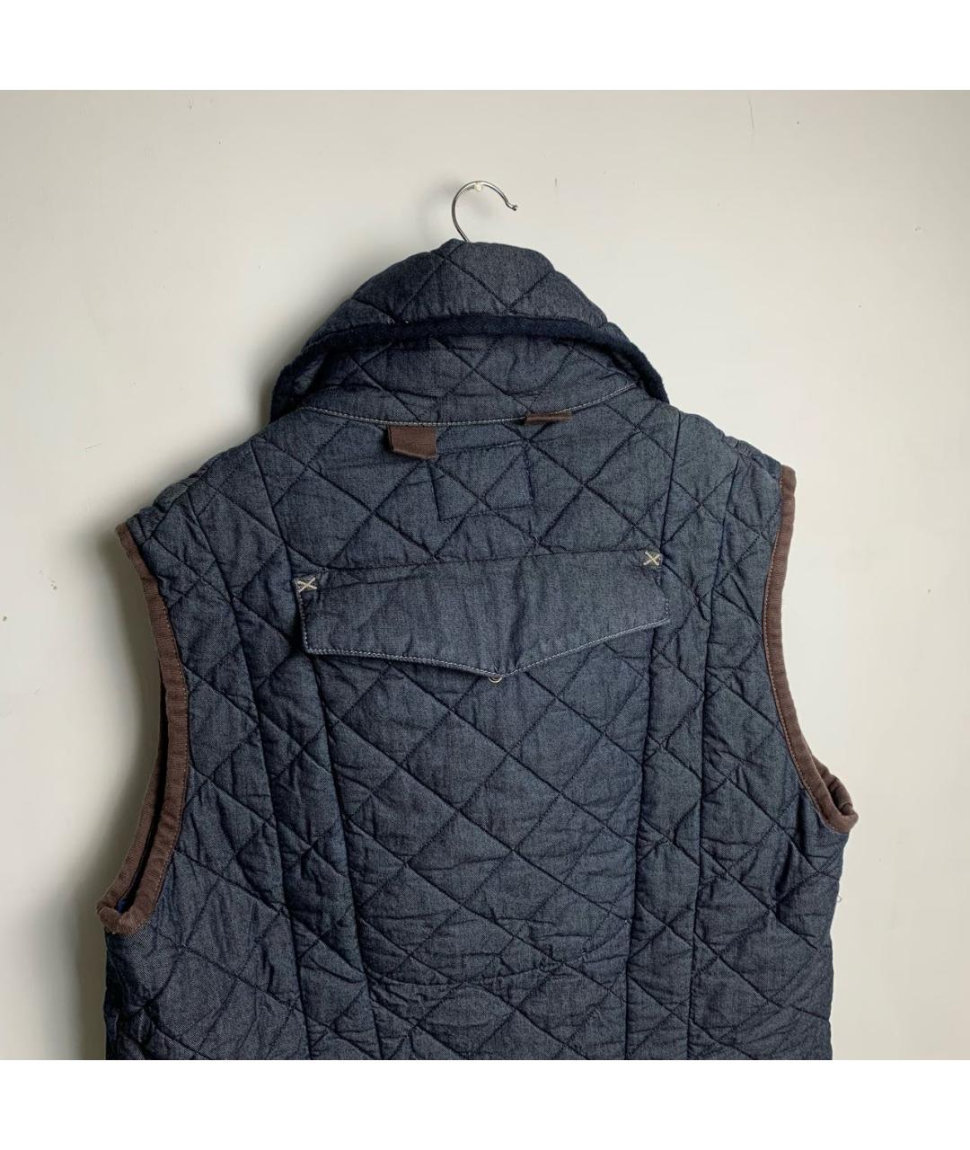 VIVIENNE WESTWOOD Темно-синий хлопковый жилет, фото 2