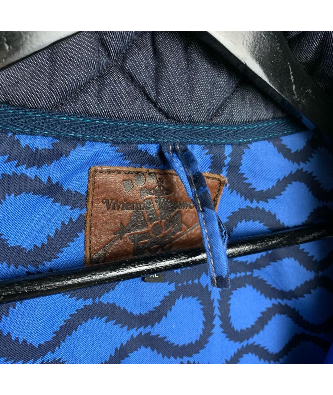 VIVIENNE WESTWOOD Темно-синий хлопковый жилет, фото 6