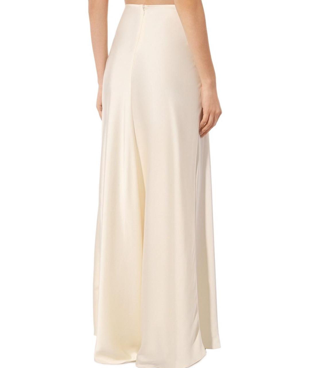 PHILOSOPHY DI LORENZO SERAFINI Белая полиэстеровая юбка макси, фото 2