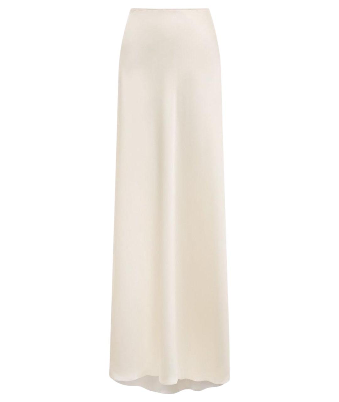 PHILOSOPHY DI LORENZO SERAFINI Белая полиэстеровая юбка макси, фото 1
