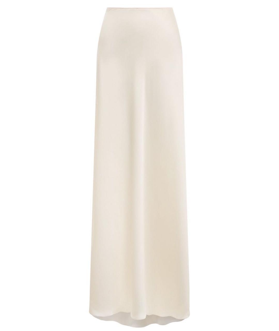 PHILOSOPHY DI LORENZO SERAFINI Белая полиэстеровая юбка макси, фото 7