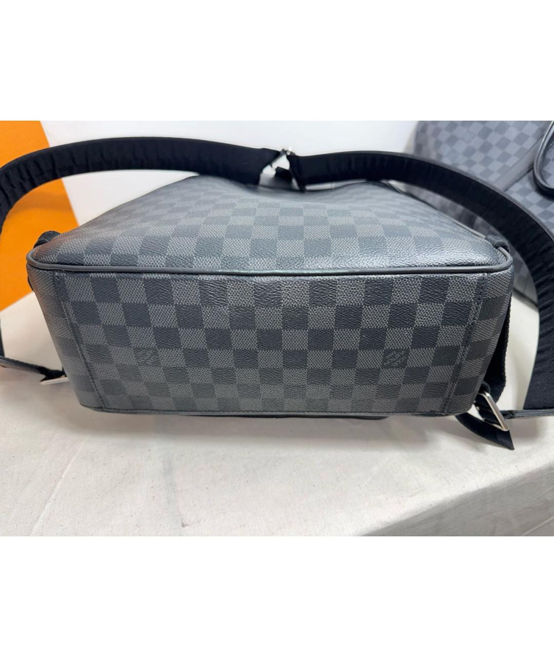 LOUIS VUITTON Серый кожаный рюкзак, фото 6