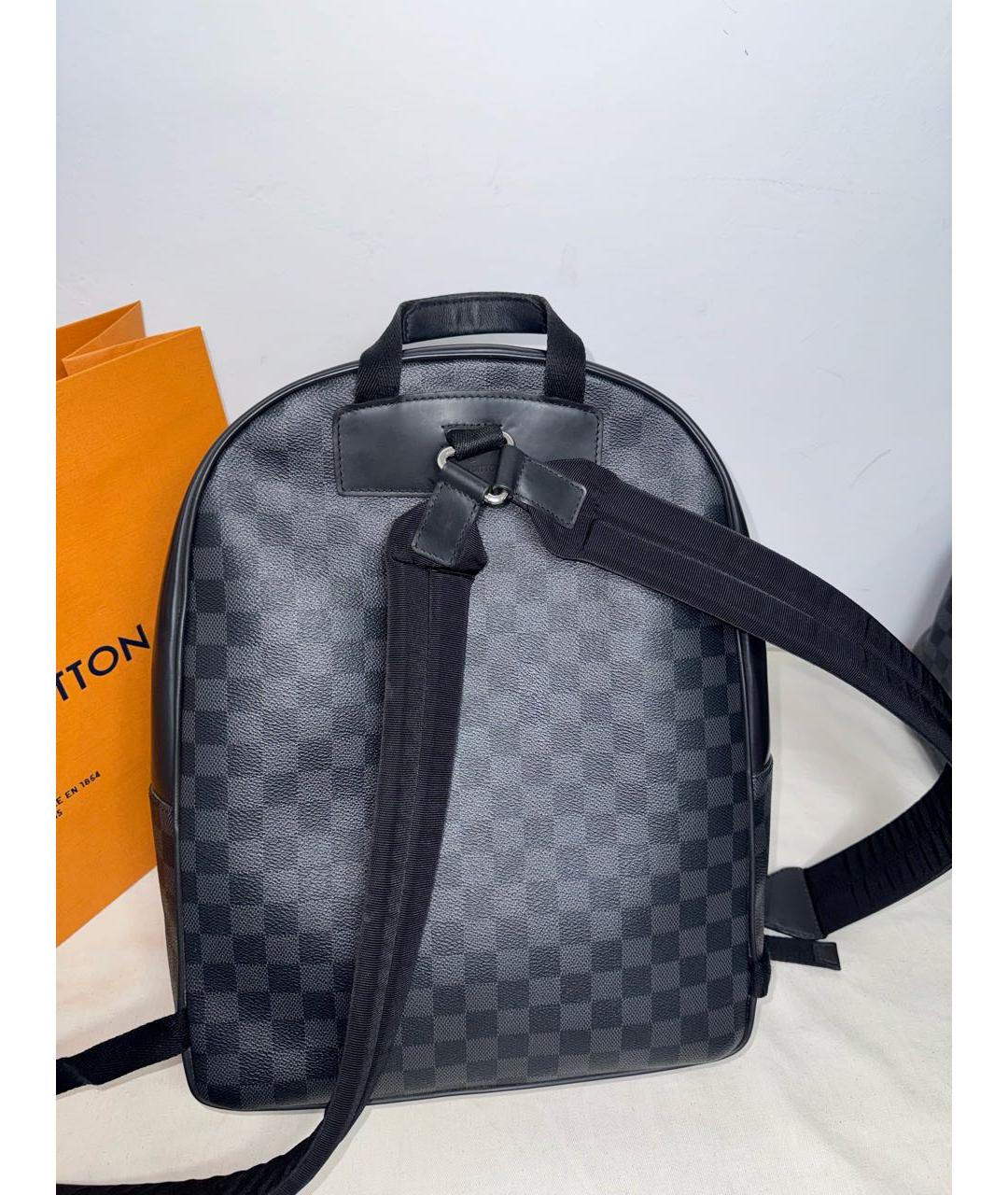 LOUIS VUITTON Серый кожаный рюкзак, фото 3