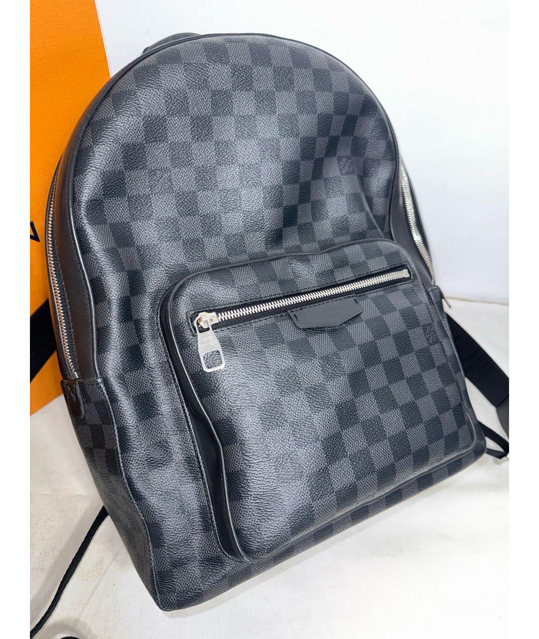 LOUIS VUITTON Серый кожаный рюкзак, фото 7