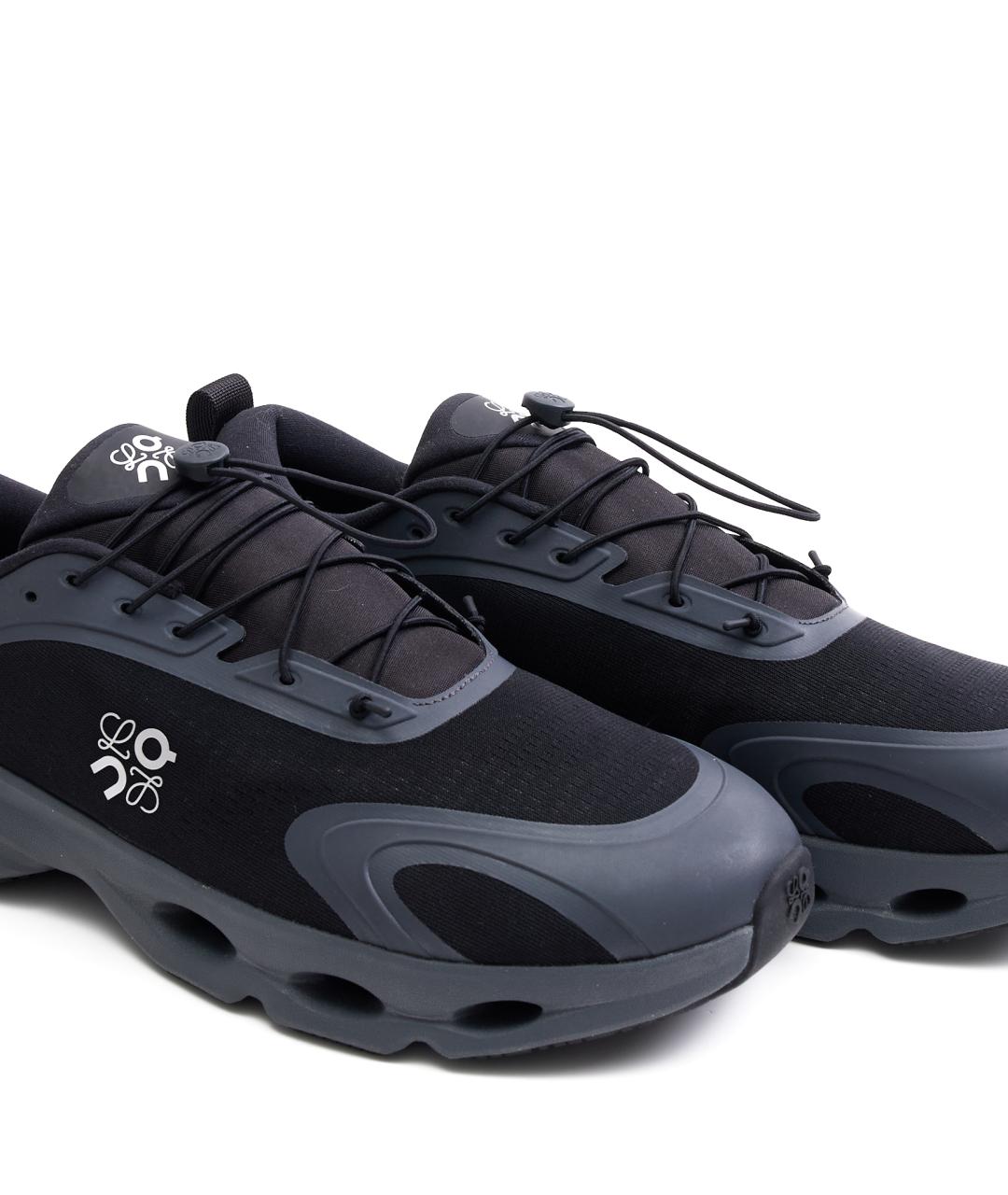 LOEWE Синие текстильные низкие кроссовки / кеды, фото 4