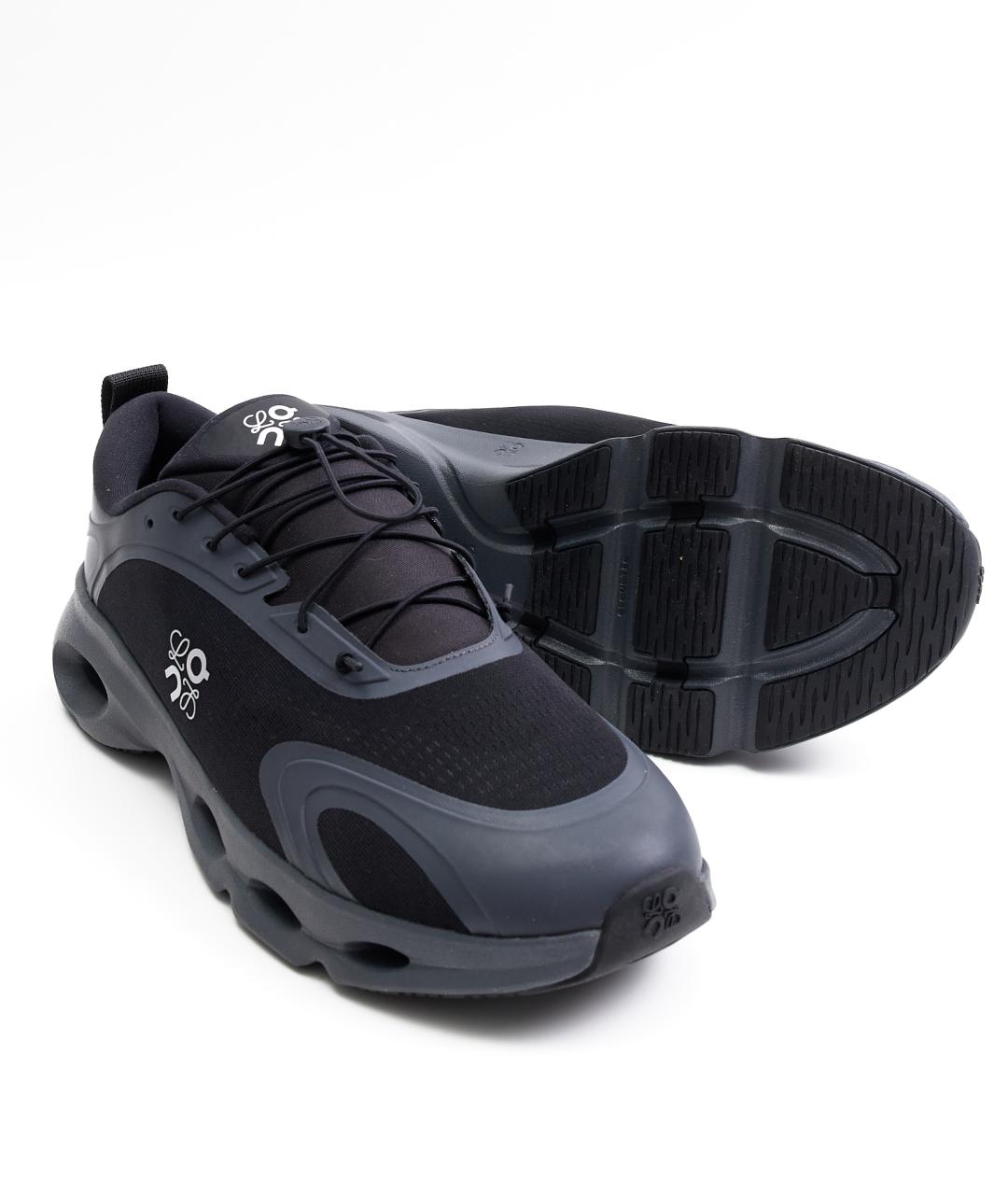 LOEWE Синие текстильные низкие кроссовки / кеды, фото 5