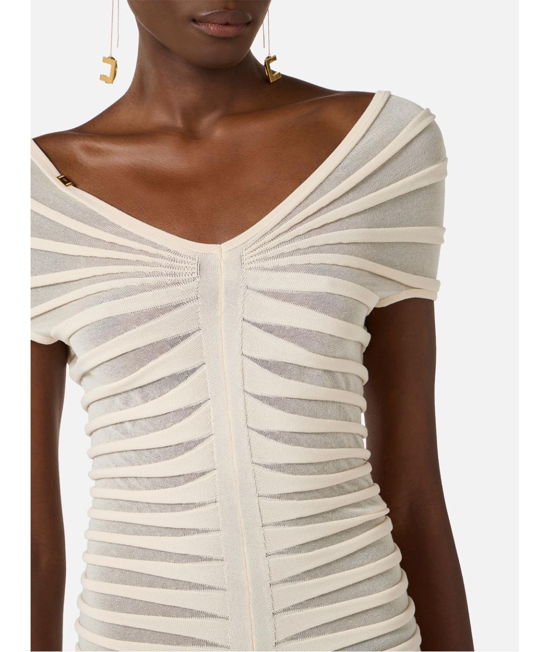 ELISABETTA FRANCHI Вискозное повседневное платье, фото 4