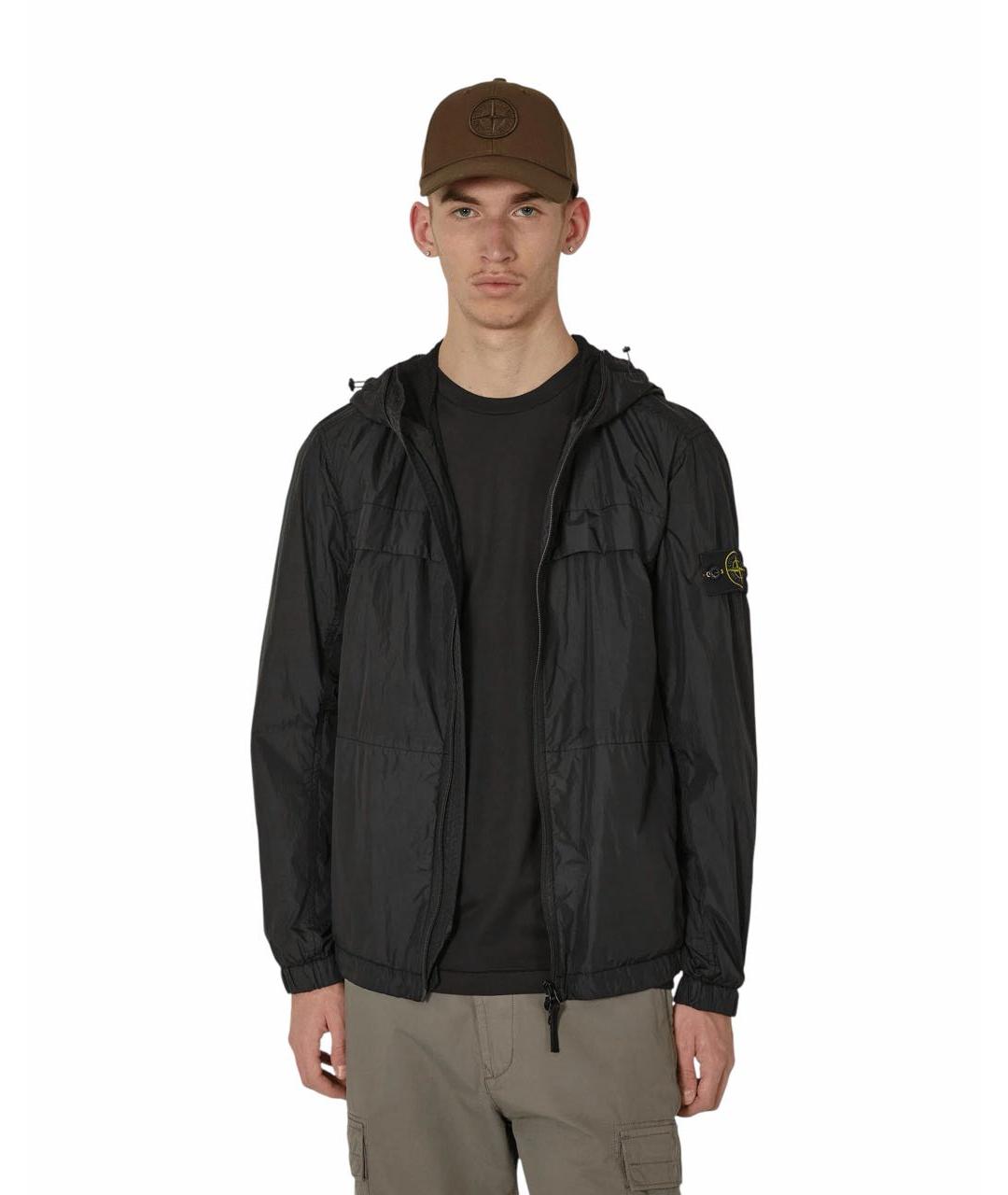 STONE ISLAND Черная полиамидовая куртка, фото 7