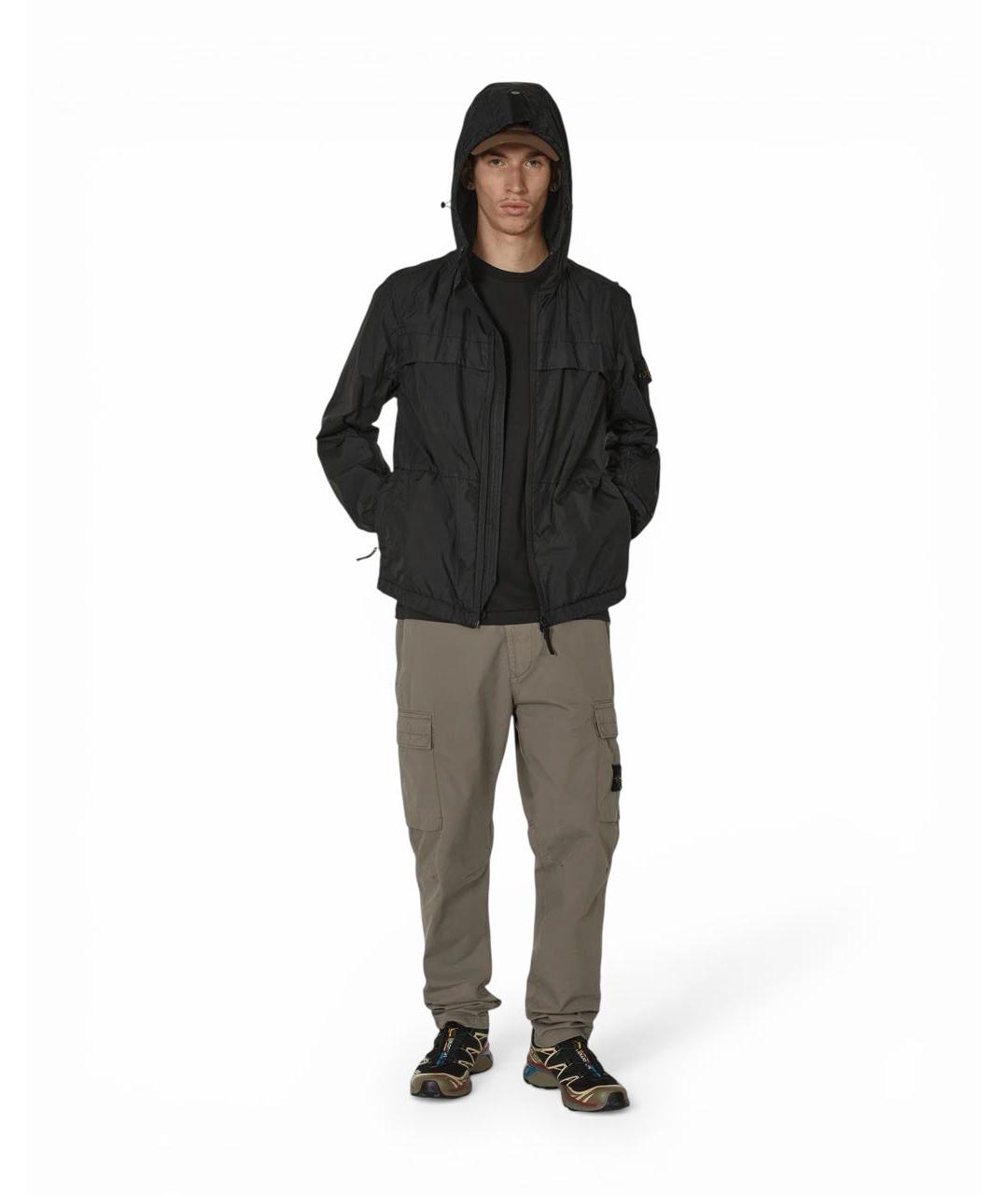 STONE ISLAND Черная полиамидовая куртка, фото 8