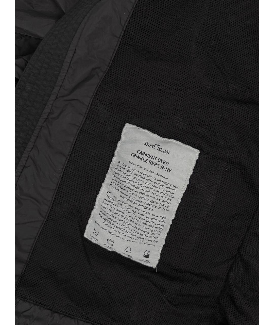 STONE ISLAND Черная полиамидовая куртка, фото 5