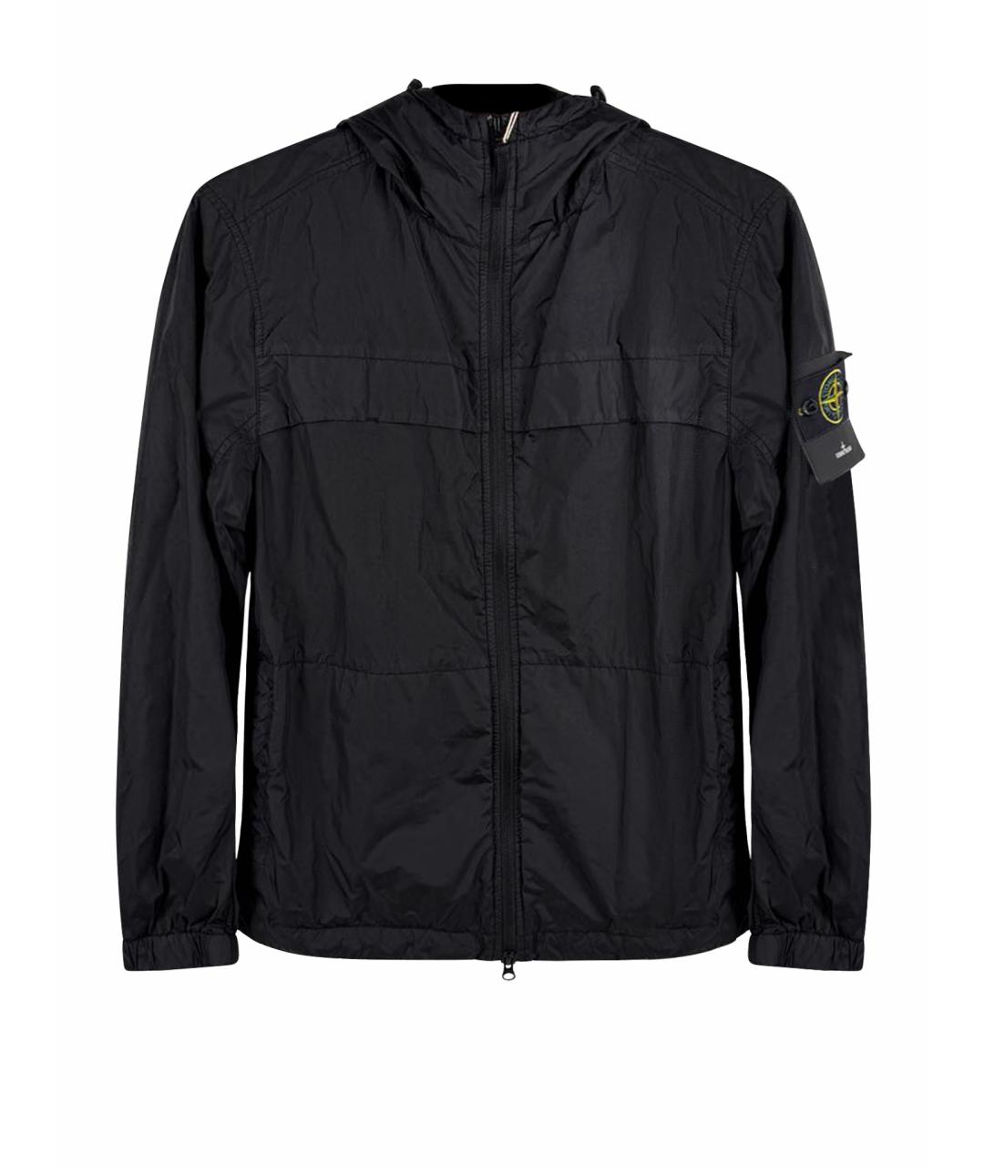 STONE ISLAND Черная полиамидовая куртка, фото 1
