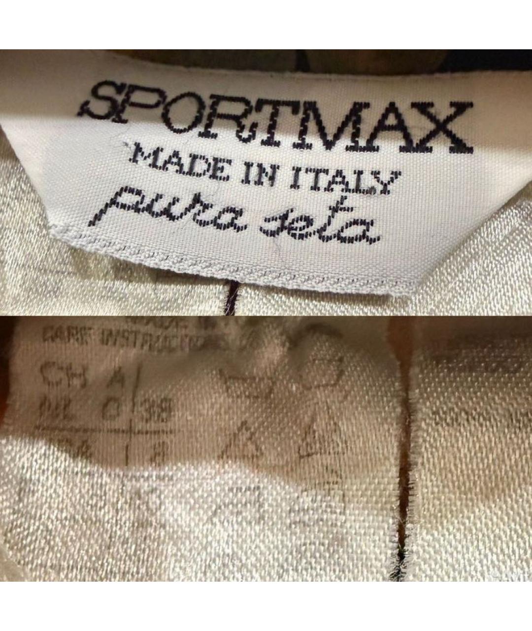 SPORTMAX Мульти шелковая блузы, фото 5