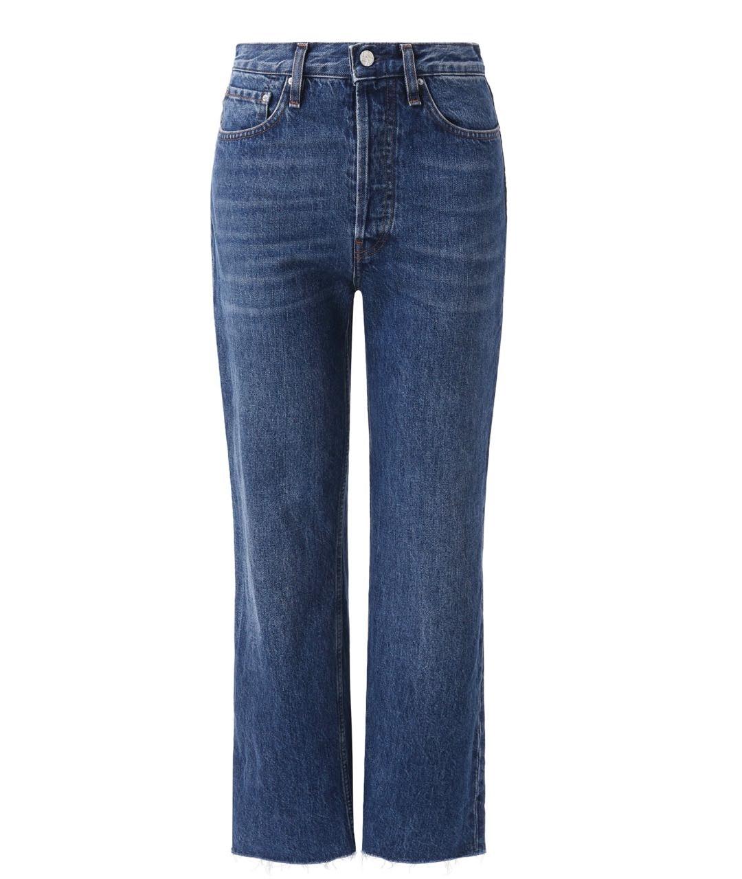TOTEME Синие хлопковые прямые джинсы, фото 5
