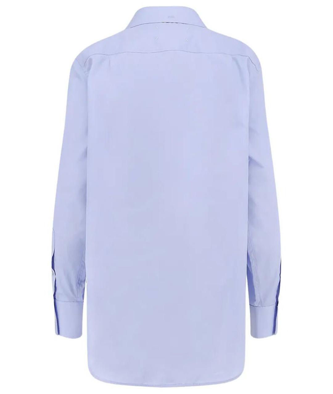 MAISON MARGIELA Голубая хлопковая рубашка, фото 2