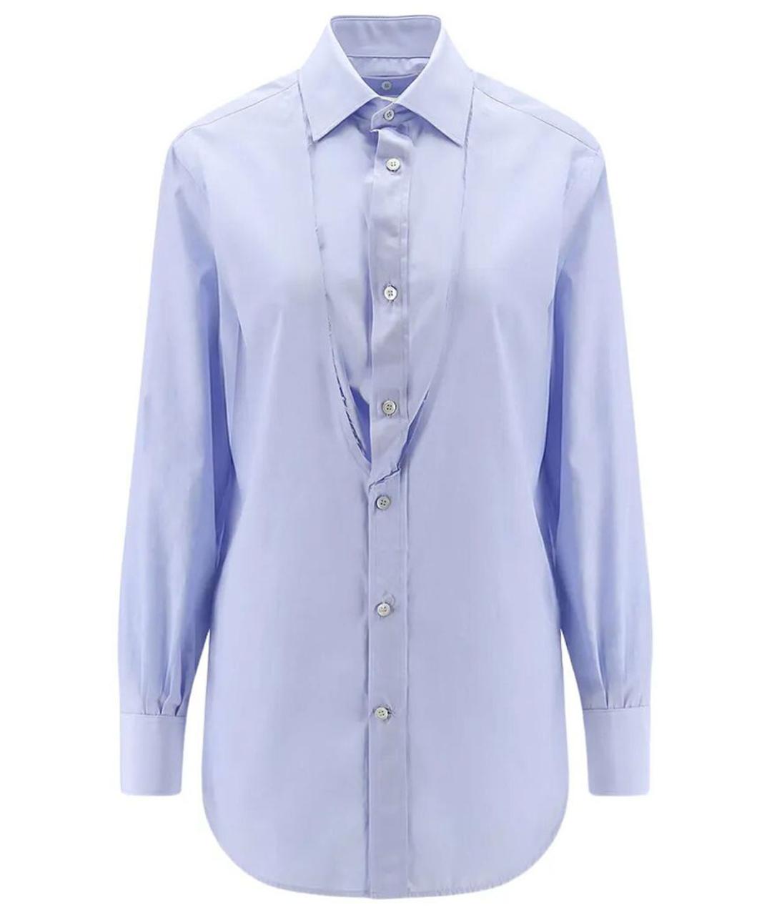 MAISON MARGIELA Голубая хлопковая рубашка, фото 1