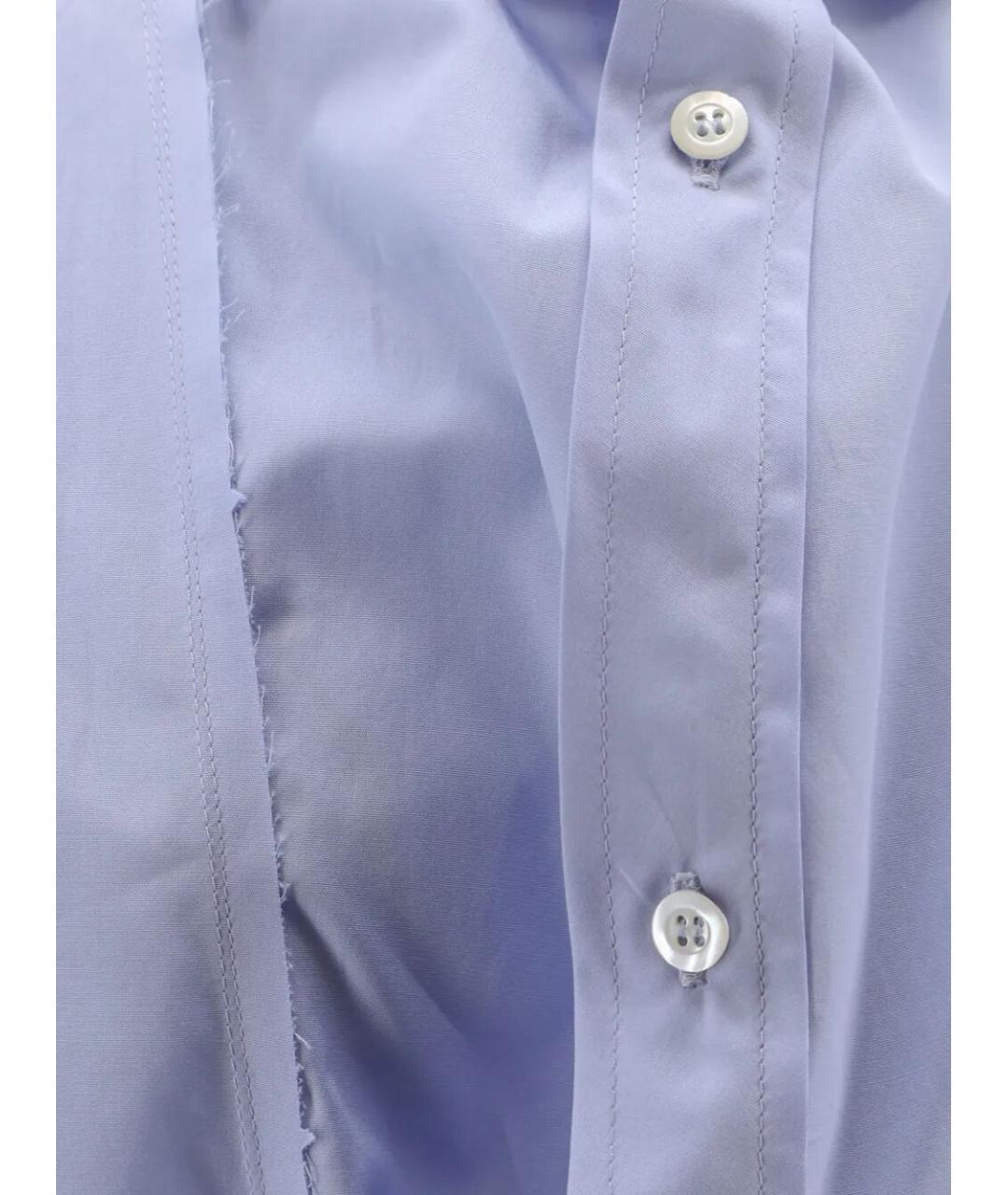 MAISON MARGIELA Голубая хлопковая рубашка, фото 3