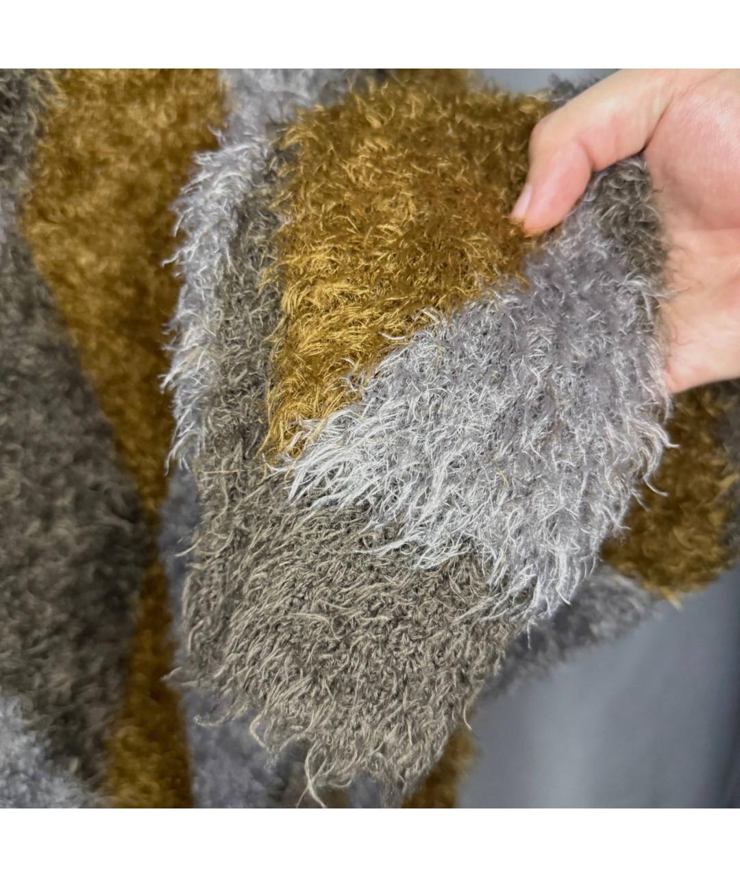 UNDERCOVER Коричневый полиэстеровый кардиган, фото 5