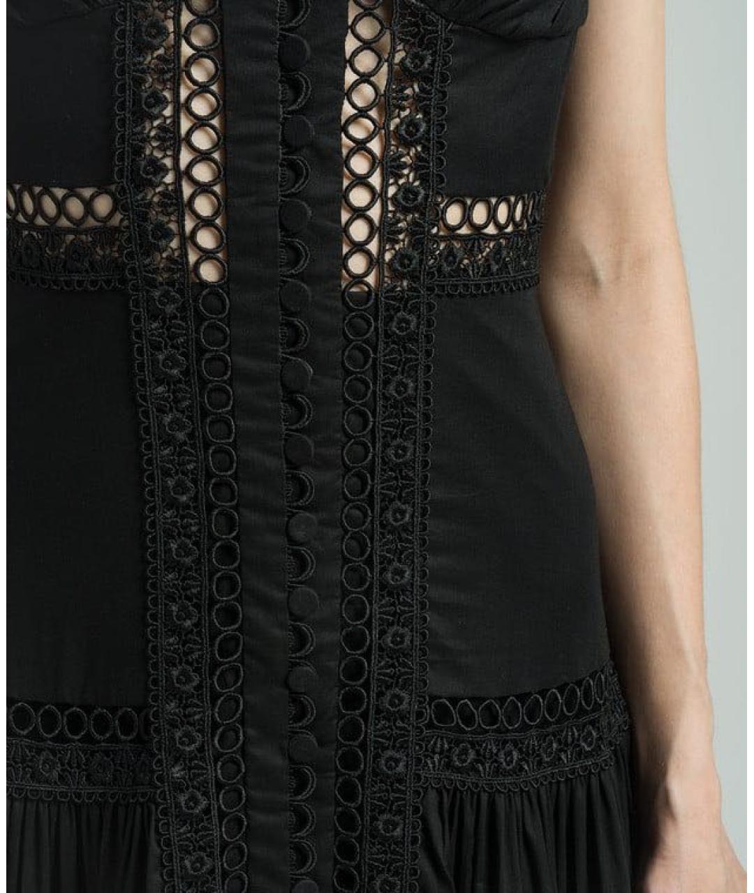 CHARO RUIZ Черное коктейльное платье, фото 5