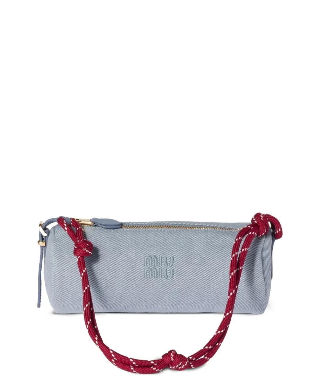 MIU MIU Хлопковая сумка с короткими ручками, фото 1