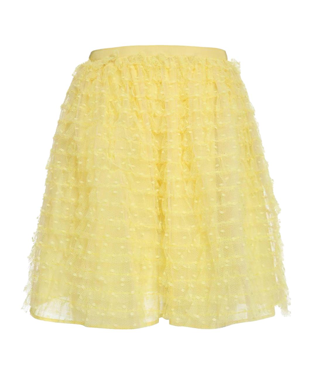 RED VALENTINO Желтая юбка мини, фото 1