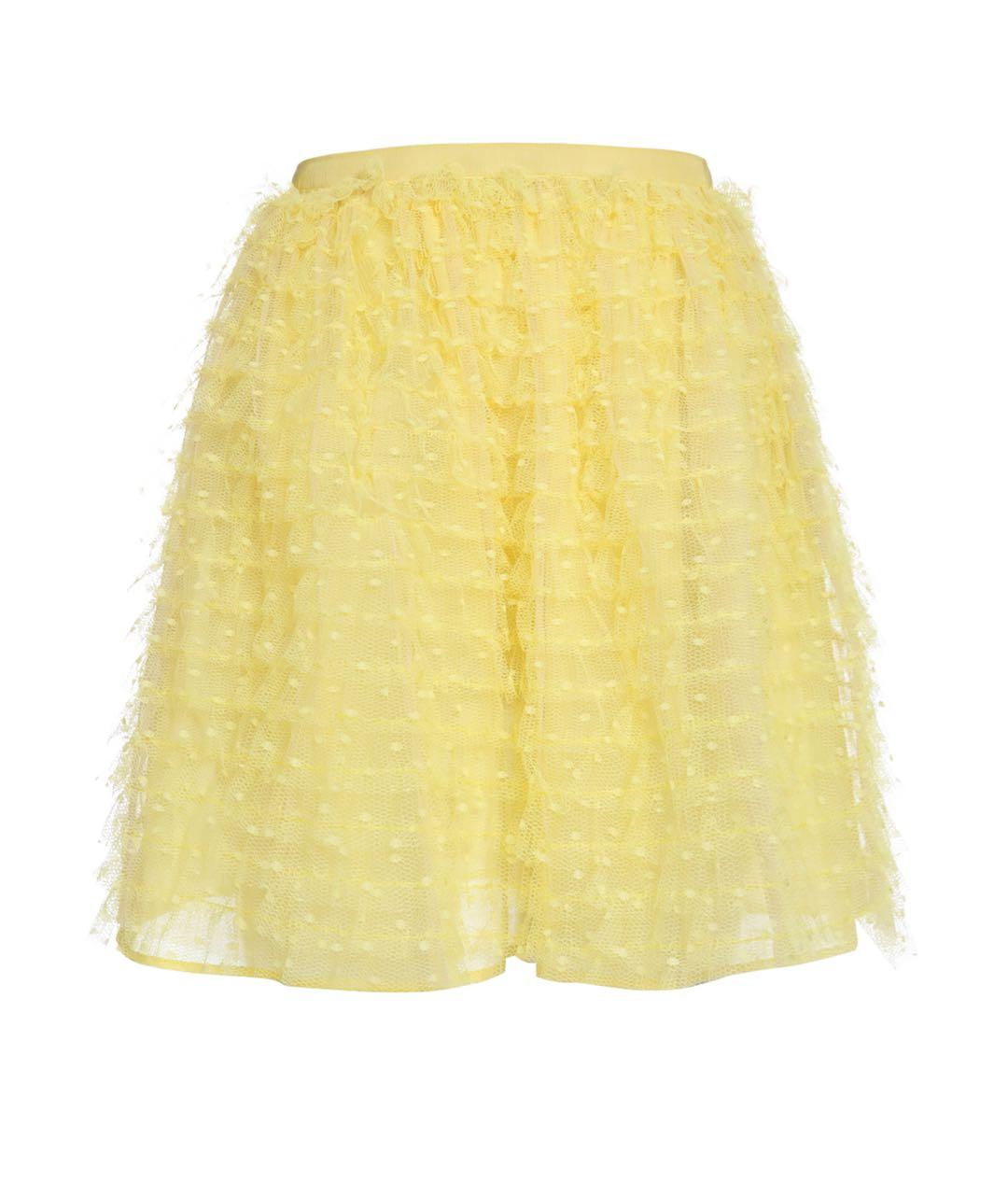 RED VALENTINO Желтая юбка мини, фото 7
