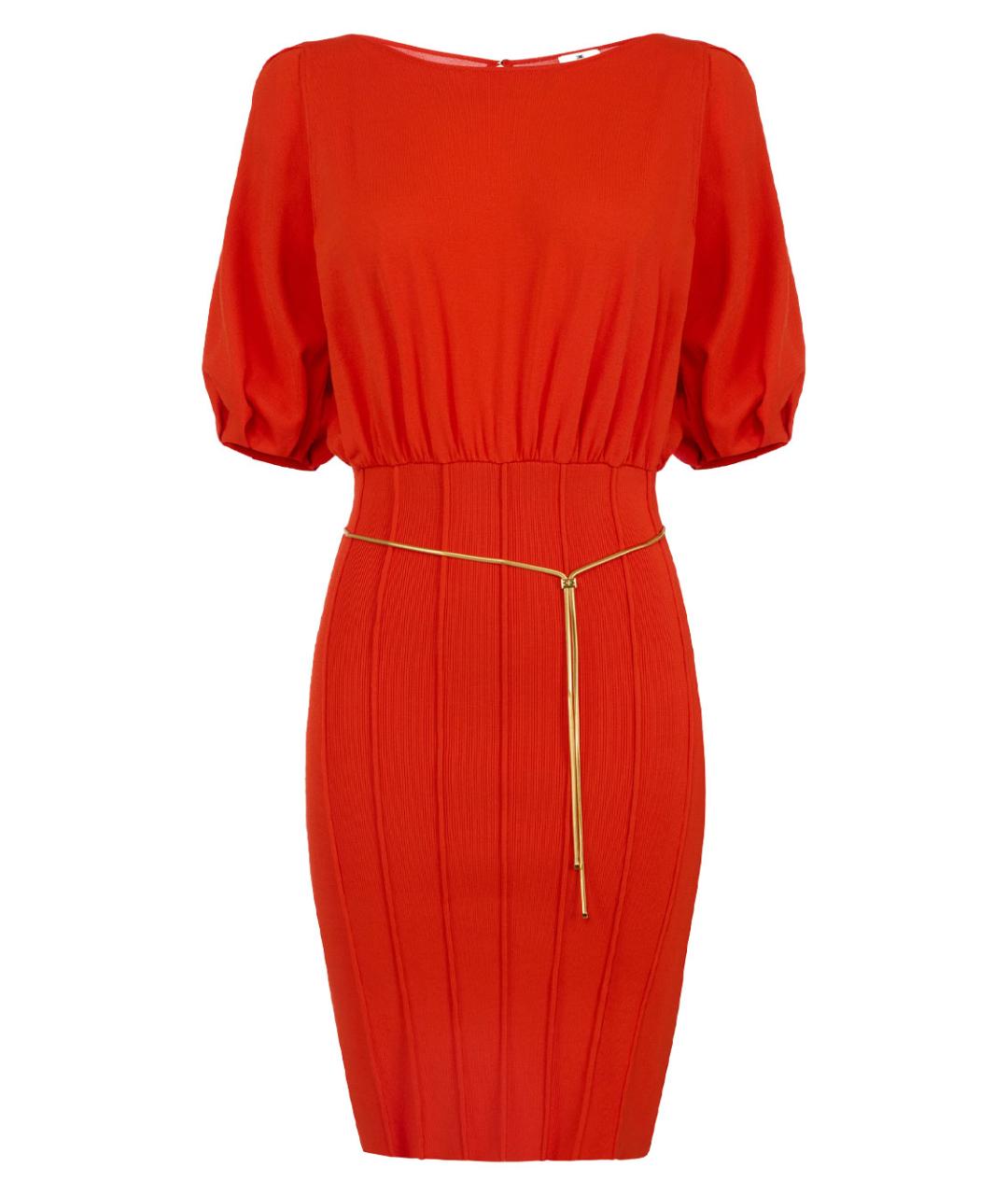 ELISABETTA FRANCHI Красное полиамидовое повседневное платье, фото 1