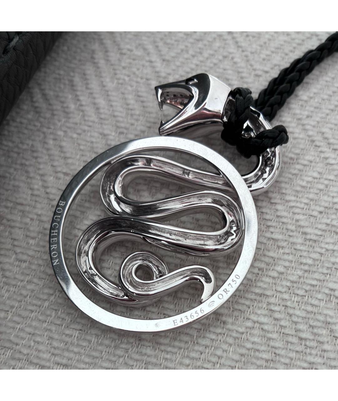 BOUCHERON Белая подвеска из белого золота, фото 3