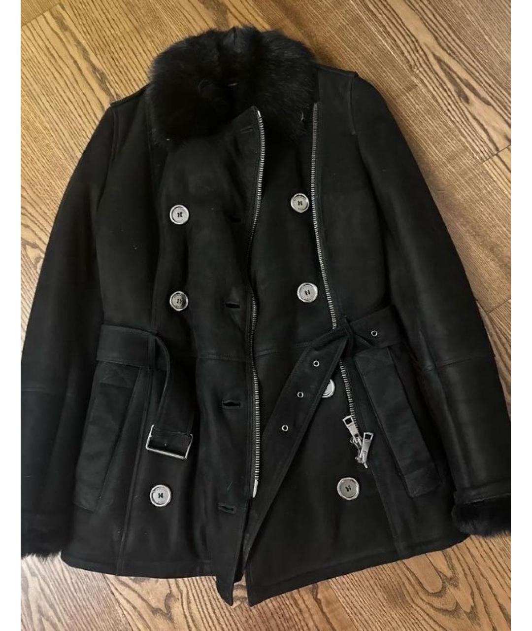 BURBERRY Черная замшевая дубленка, фото 6