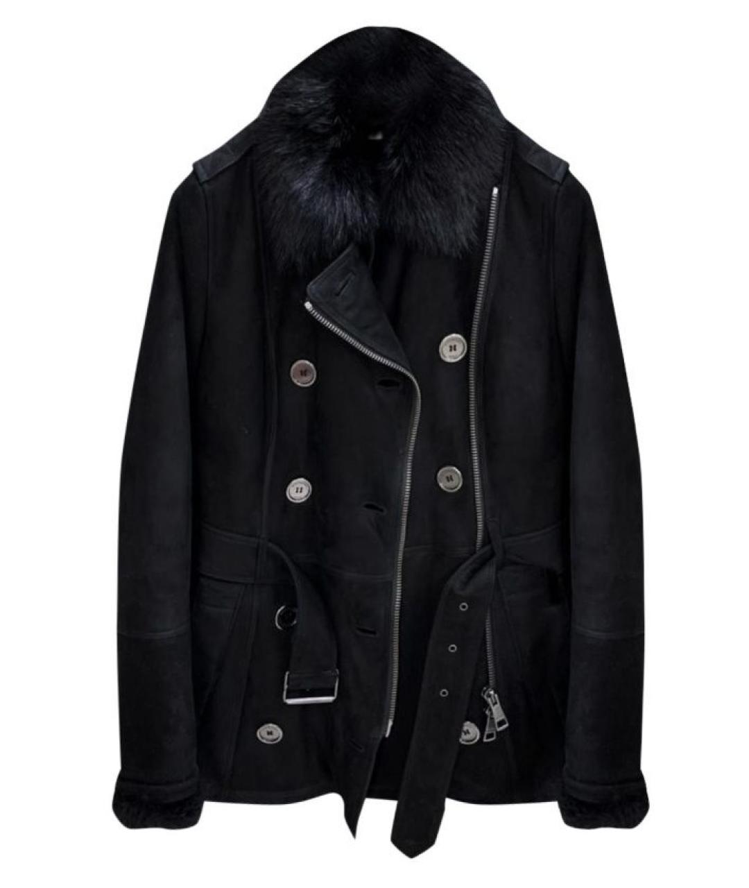 BURBERRY Черная замшевая дубленка, фото 10