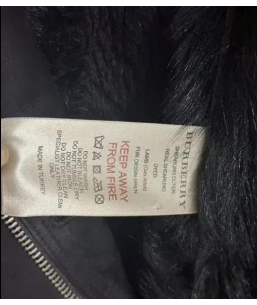 BURBERRY Черная замшевая дубленка, фото 9