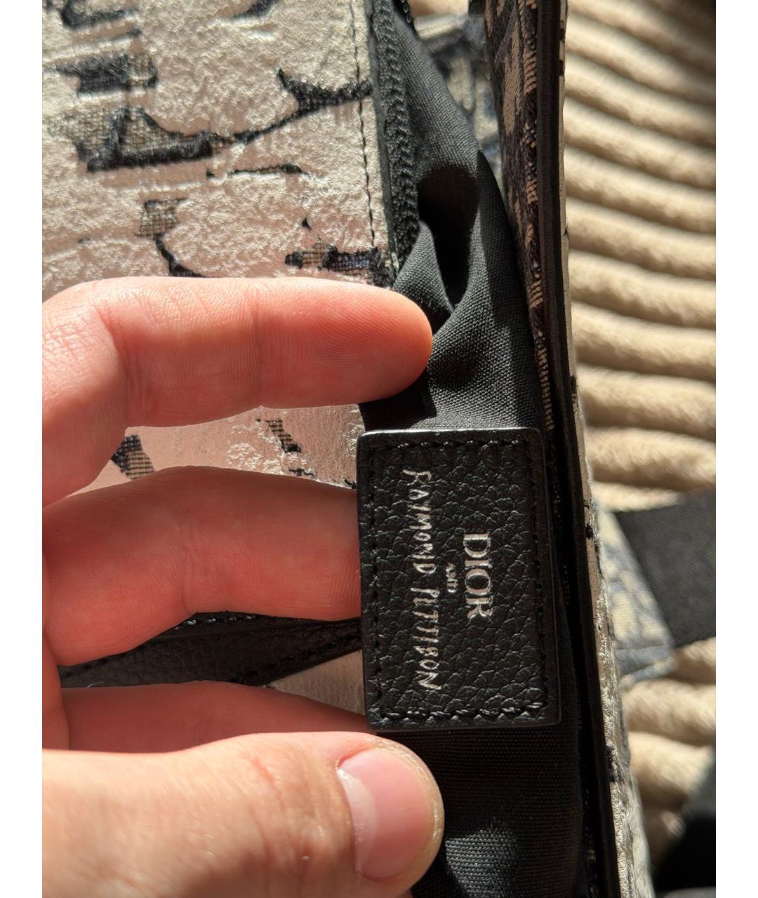 CHRISTIAN DIOR Мульти хлопковая сумка на плечо, фото 4