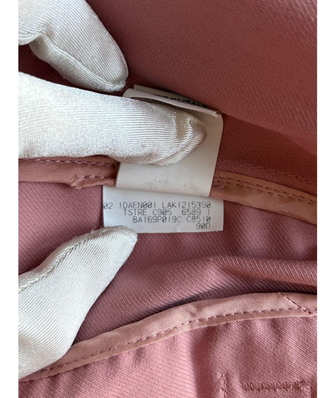 BRUNELLO CUCINELLI Розовые хлопковые брюки и шорты, фото 5