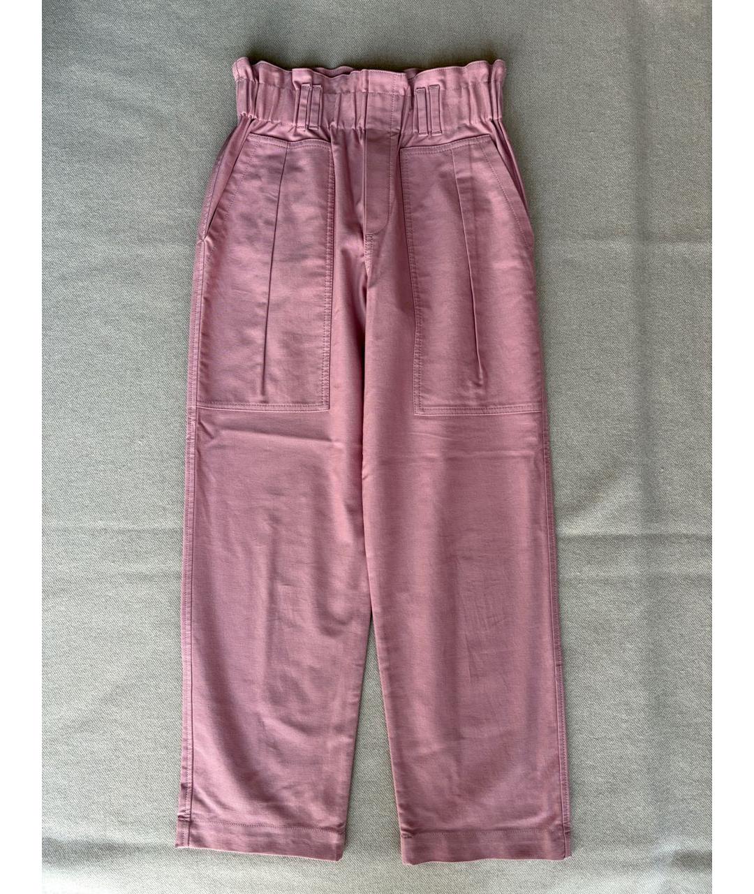 BRUNELLO CUCINELLI Розовые хлопковые брюки и шорты, фото 9