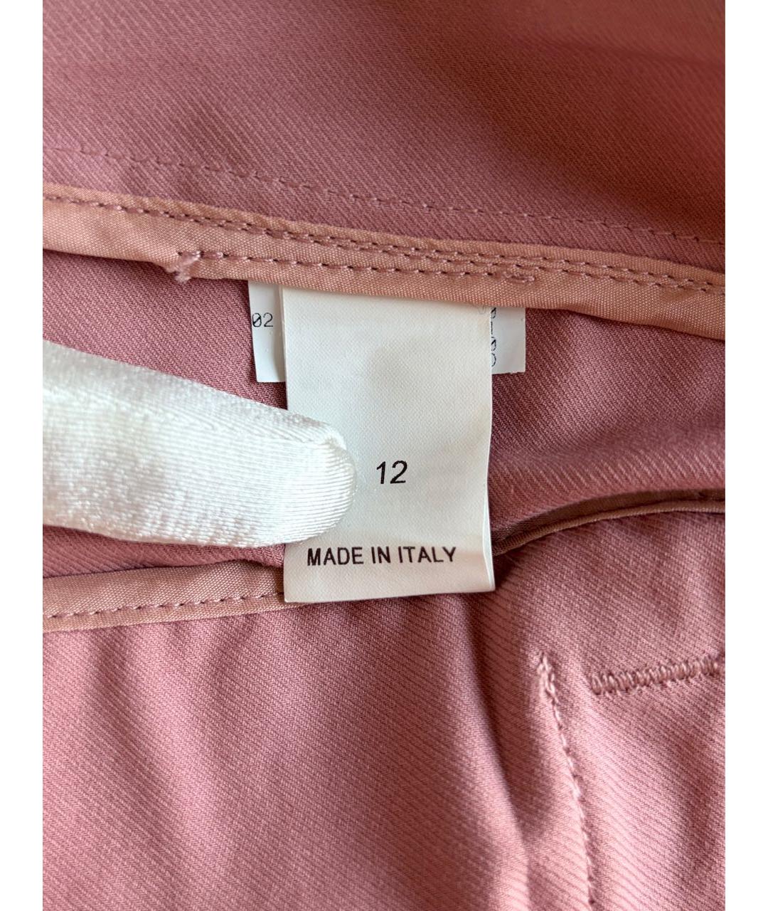 BRUNELLO CUCINELLI Розовые хлопковые брюки и шорты, фото 6