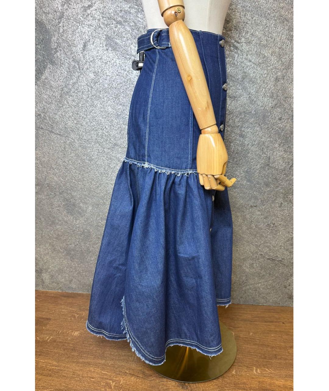 CHLOE Синяя деним юбка макси, фото 4