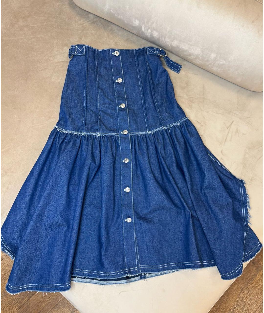 CHLOE Синяя деним юбка макси, фото 2