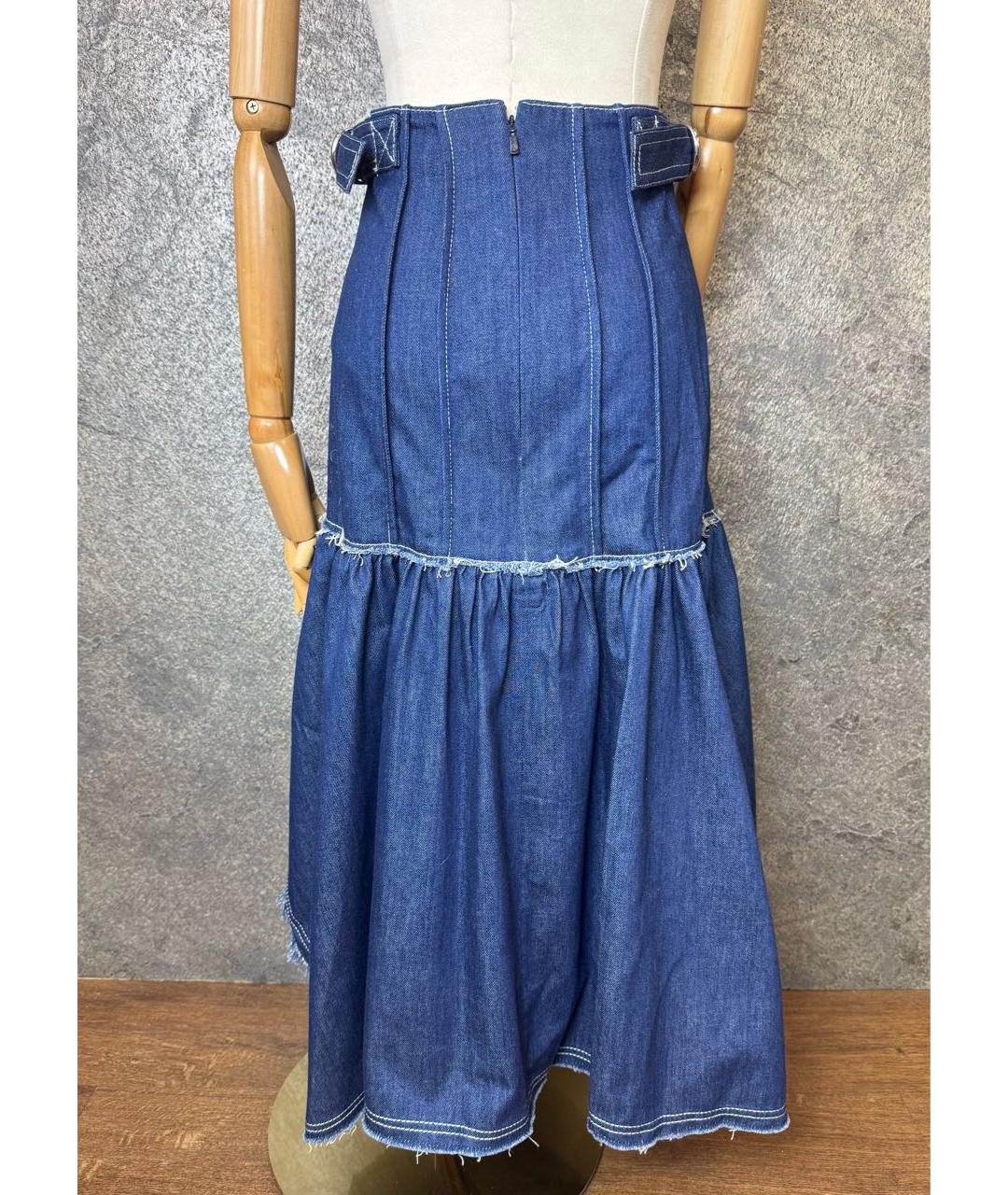 CHLOE Синяя деним юбка макси, фото 5