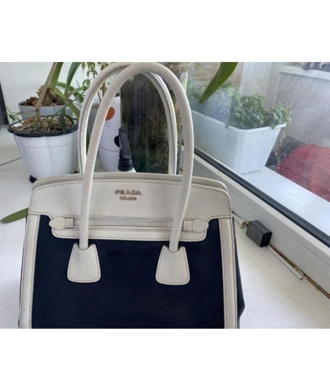 PRADA Кожаная сумка с короткими ручками, фото 9