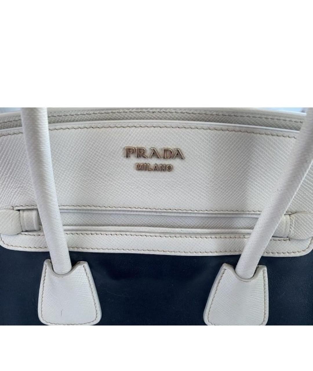 PRADA Кожаная сумка с короткими ручками, фото 5