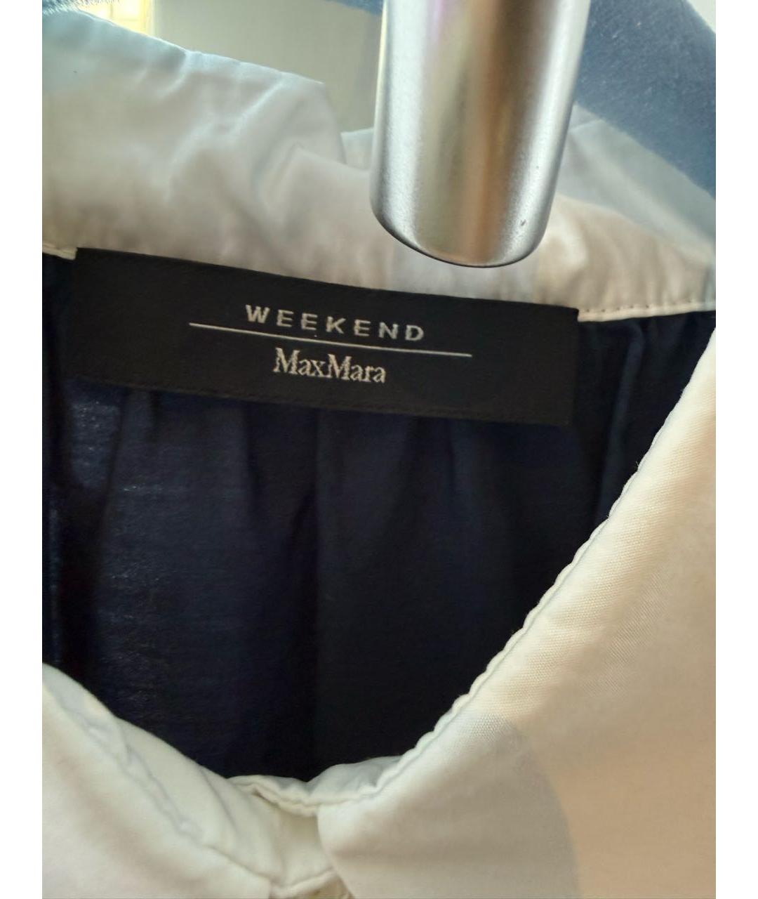 WEEKEND MAX MARA Темно-синее хлопковое повседневное платье, фото 3