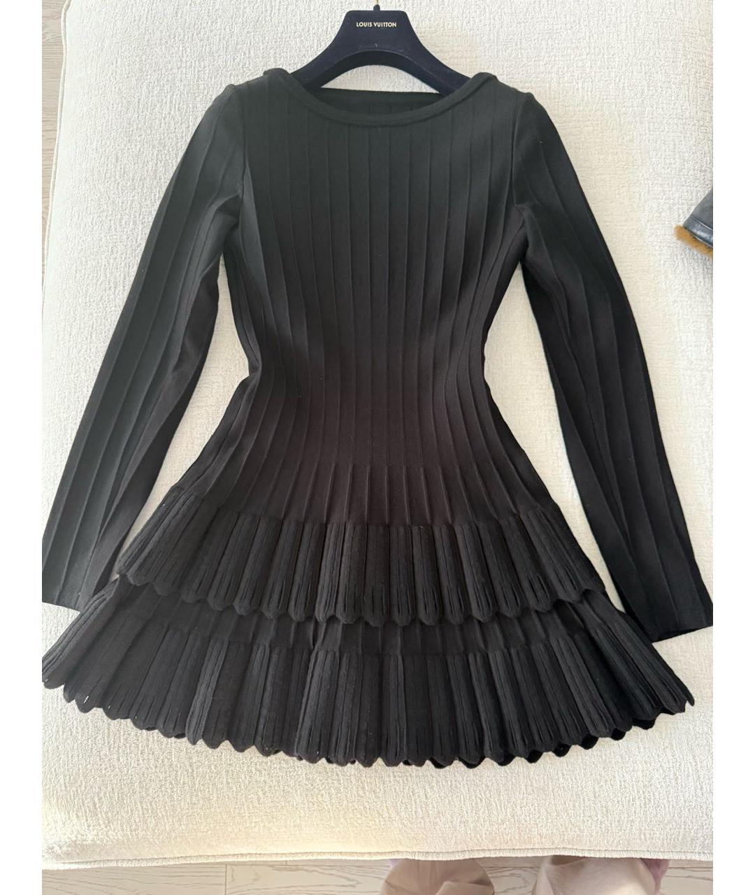 ALAIA Черное шерстяное платье, фото 3