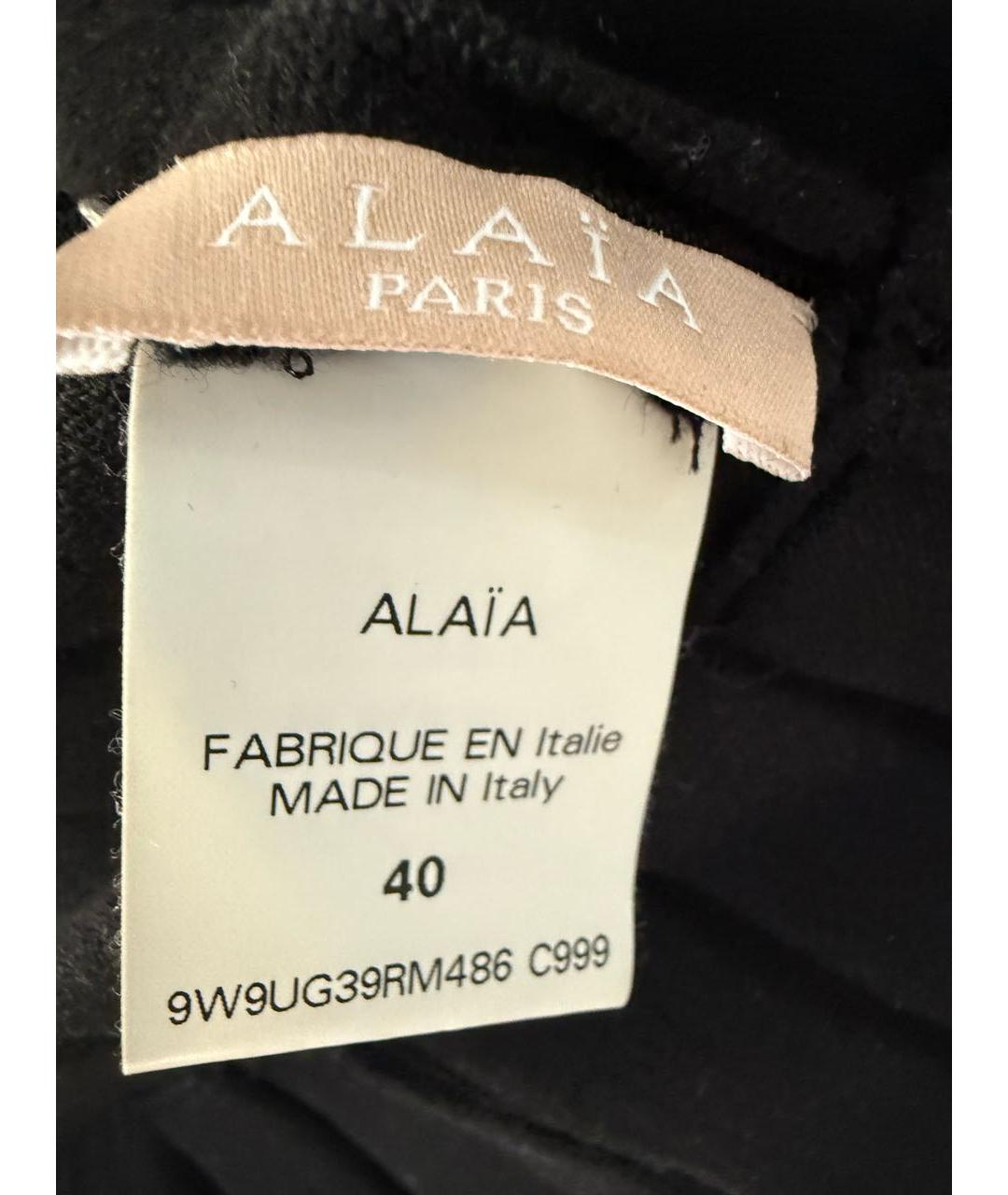 ALAIA Черное шерстяное платье, фото 4
