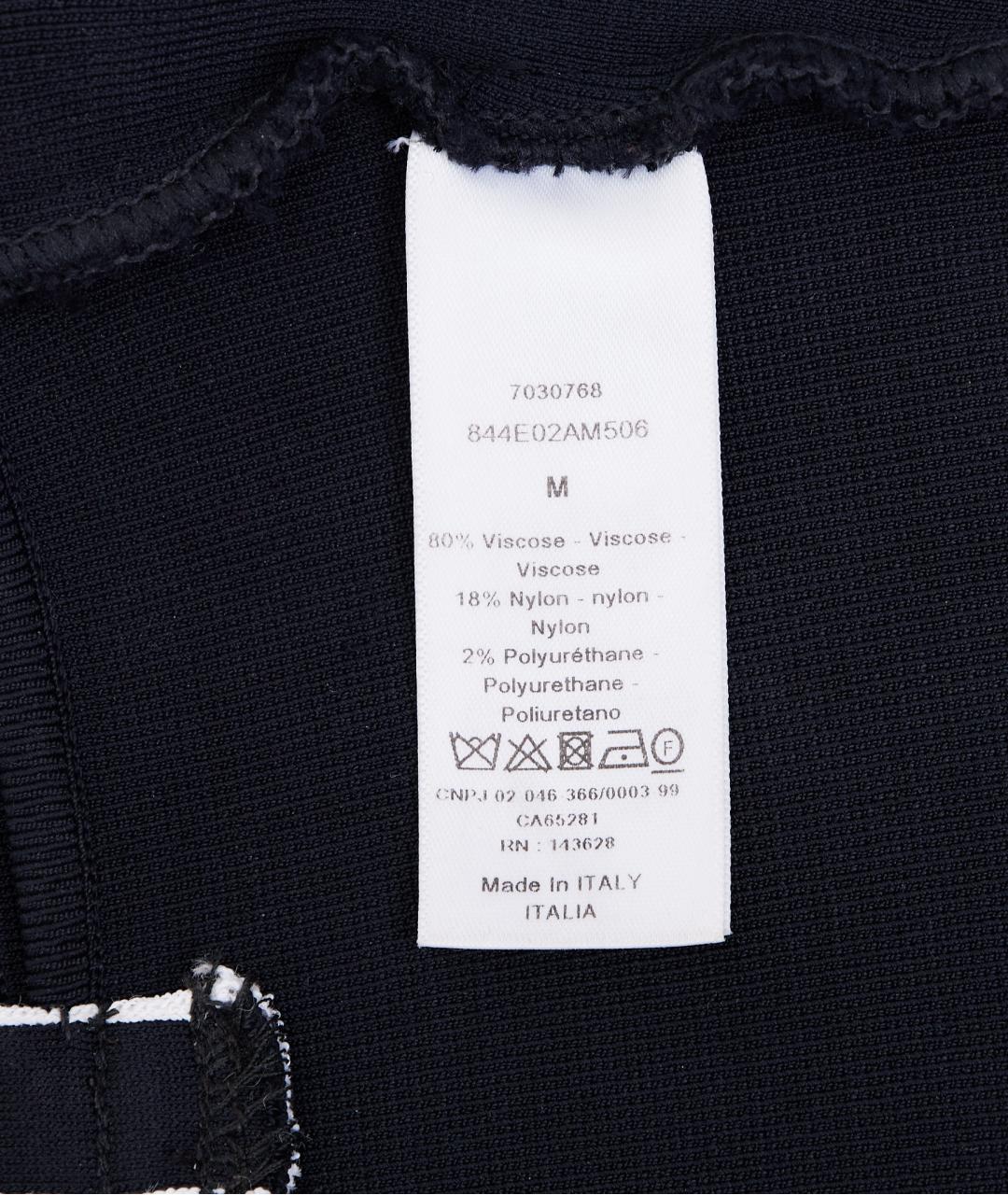 CHRISTIAN DIOR Черная вискозная майка, фото 3