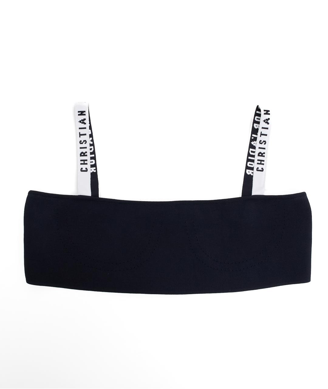 CHRISTIAN DIOR Черная вискозная майка, фото 7