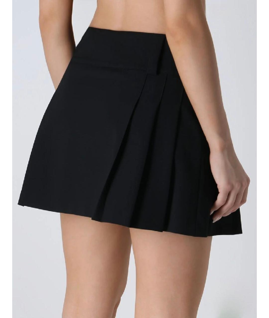 HUGO Черная полиэстеровая юбка миди, фото 2