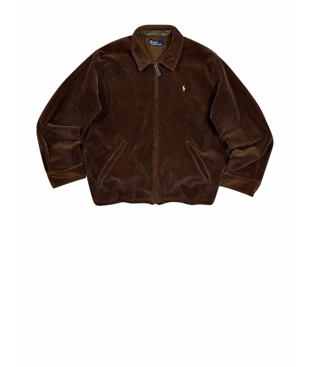 POLO RALPH LAUREN Коричневая велюровая куртка, фото 1