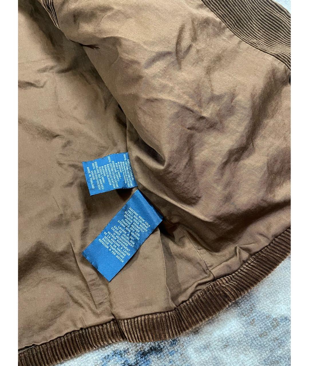 POLO RALPH LAUREN Коричневая велюровая куртка, фото 5