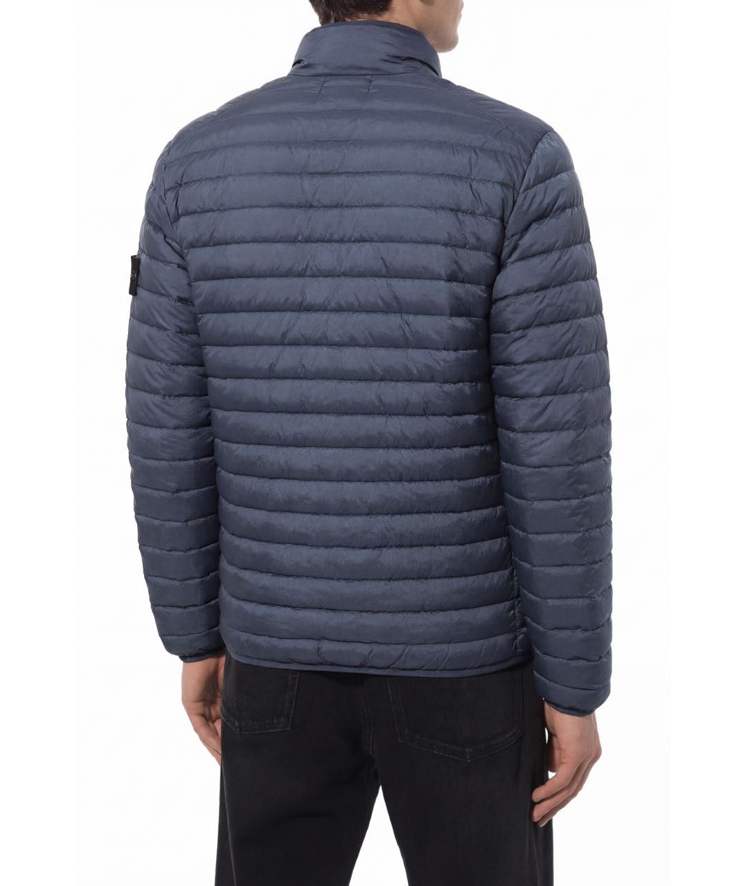 STONE ISLAND Синий полиамидовый пуховик, фото 6