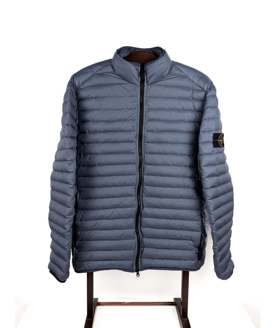 STONE ISLAND Синий полиамидовый пуховик, фото 9