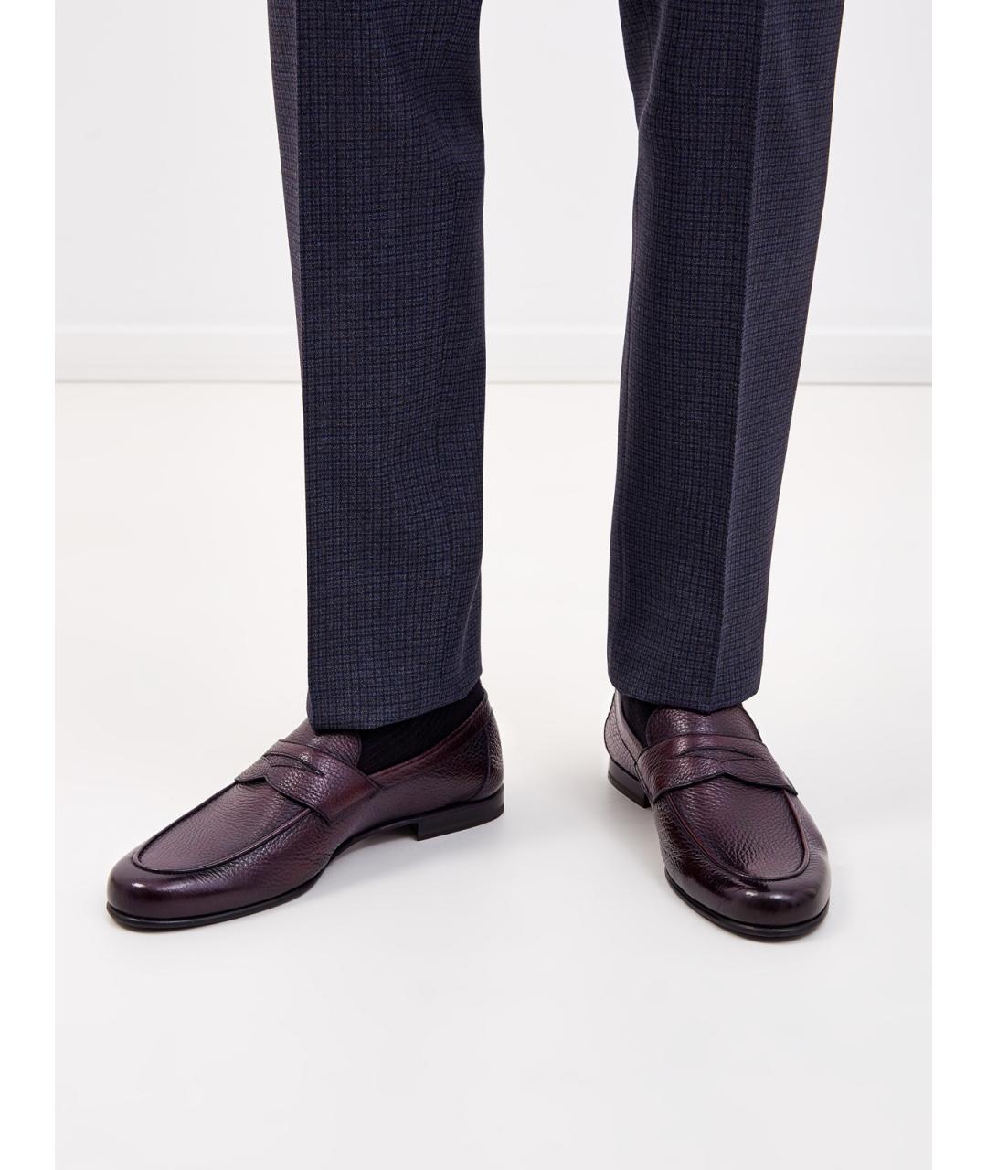 BARRETT Коричневые кожаные лоферы, фото 2